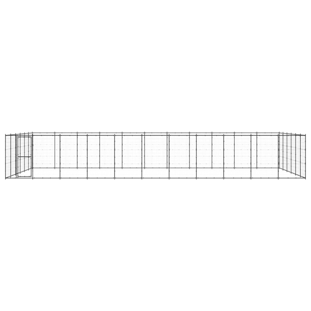 Padoc pentru câini de exterior, 79,86 m², oțel GartenMobel Dekor