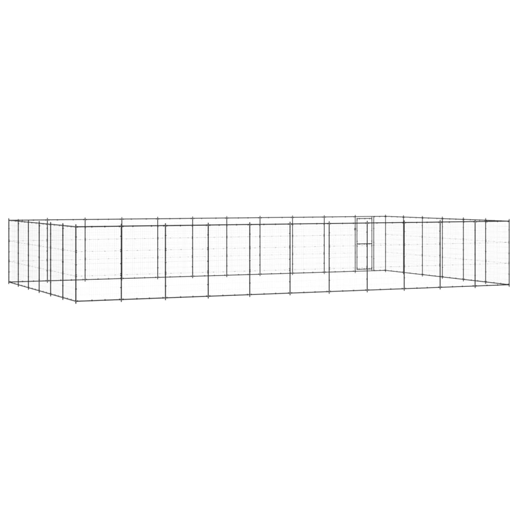 Padoc pentru câini de exterior, 79,86 m², oțel GartenMobel Dekor