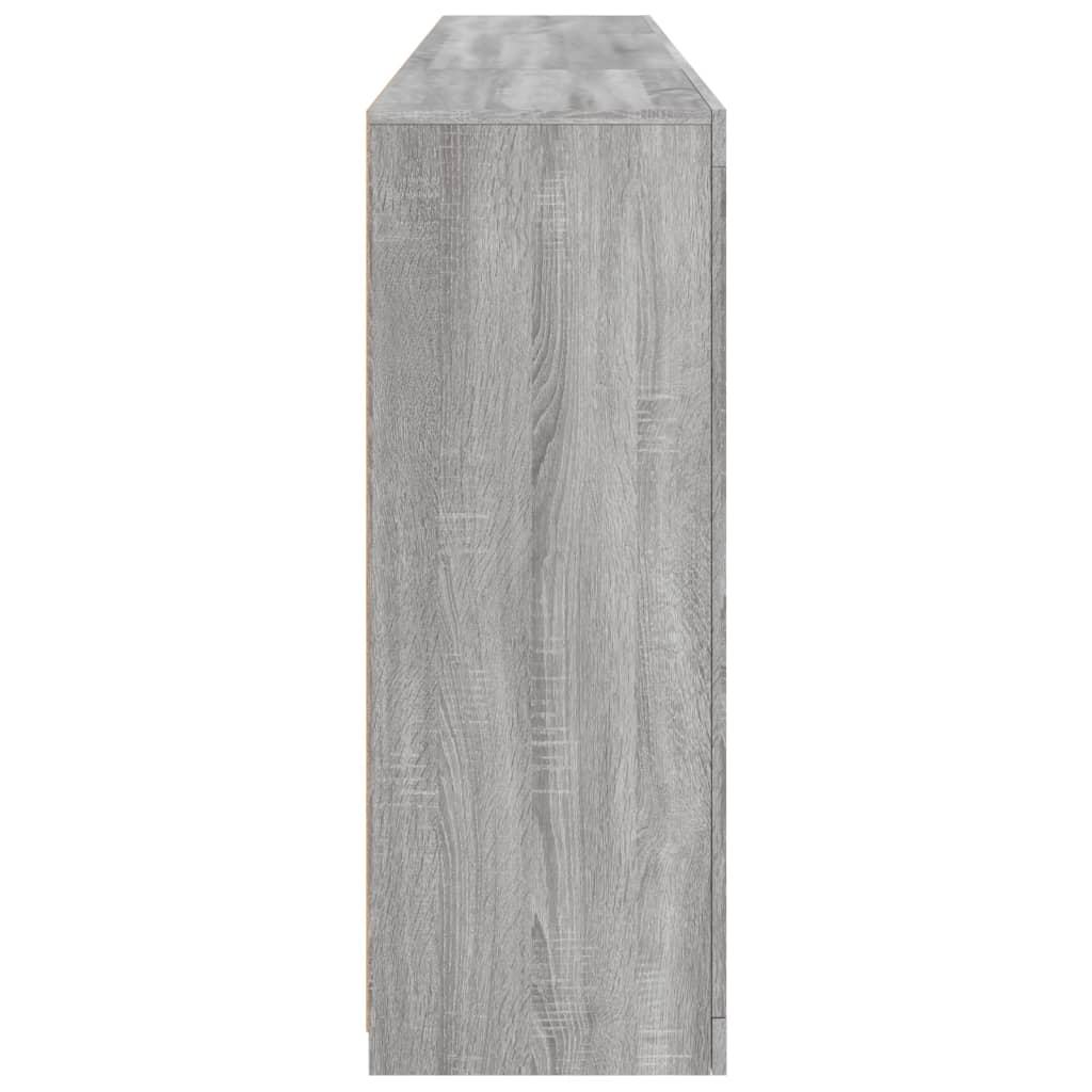 Servantă cu lumini LED, gri sonoma, 202x37x100 cm GartenMobel Dekor