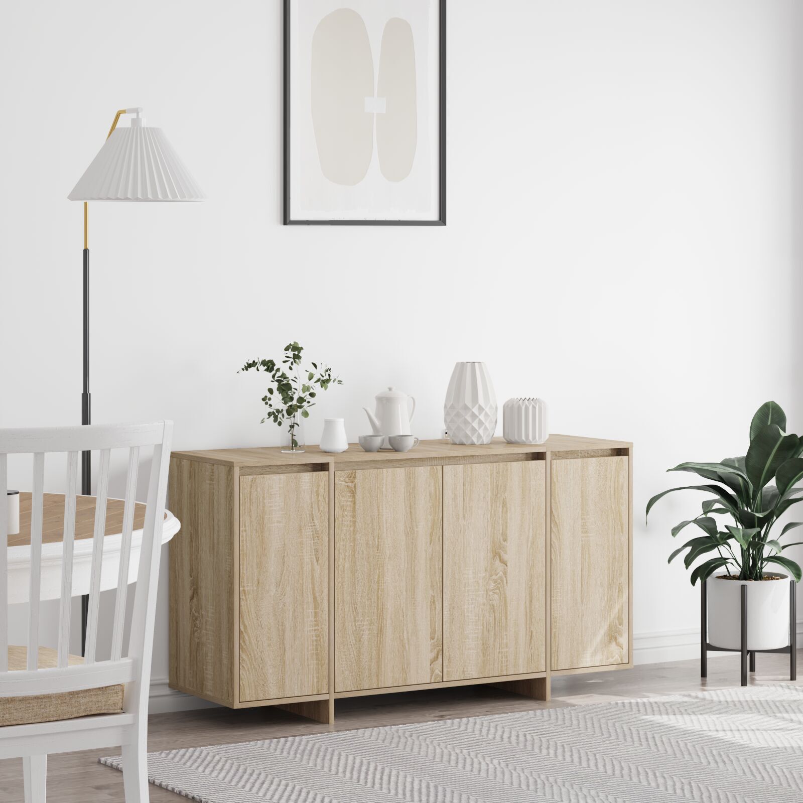 Bufet din stejar Stejar Sonoma Lemn prelucrat 135 x 41 x 75 cm GartenMobel Dekor