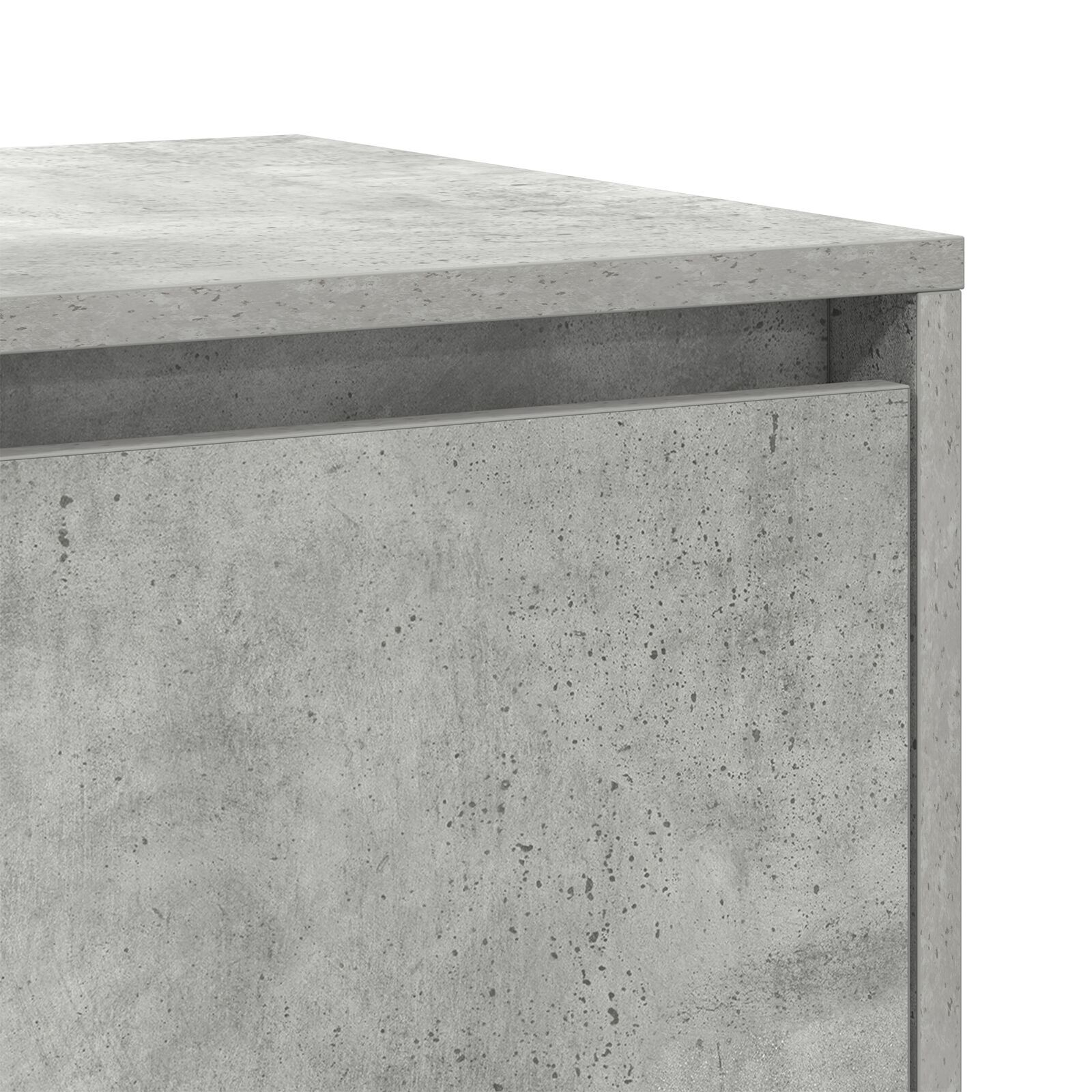 Bufet gri din beton Beton gri Lemn prelucrat 135 x 41 x 75 cm GartenMobel Dekor