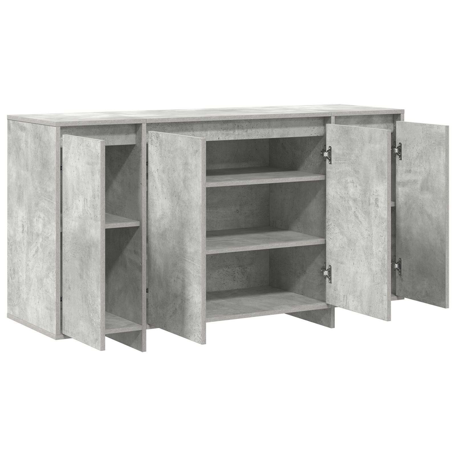 Bufet gri din beton Beton gri Lemn prelucrat 135 x 41 x 75 cm GartenMobel Dekor