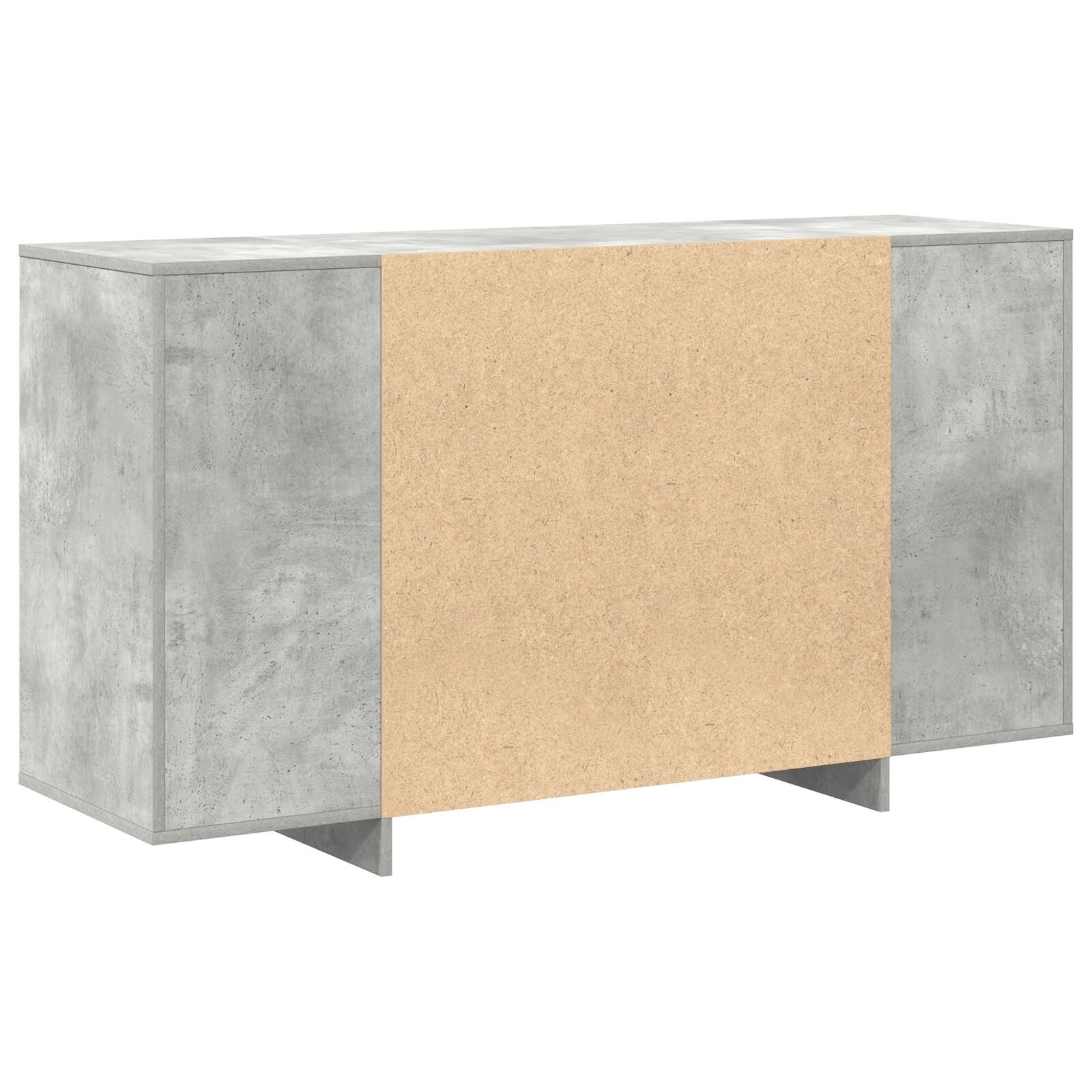 Bufet gri din beton Beton gri Lemn prelucrat 135 x 41 x 75 cm GartenMobel Dekor
