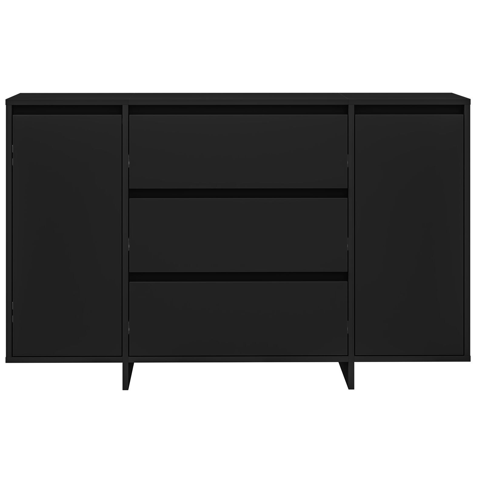 Dulap Negru 120x41x75 cm Lemn prelucrat GartenMobel Dekor