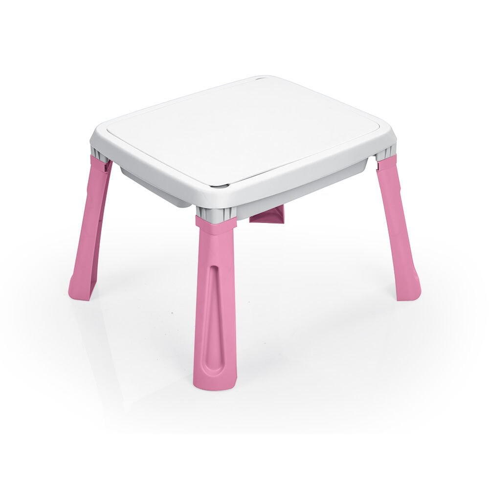 Masuta de activitati 3 in 1 pentru copii - Alb& roz PlayLearn Toys