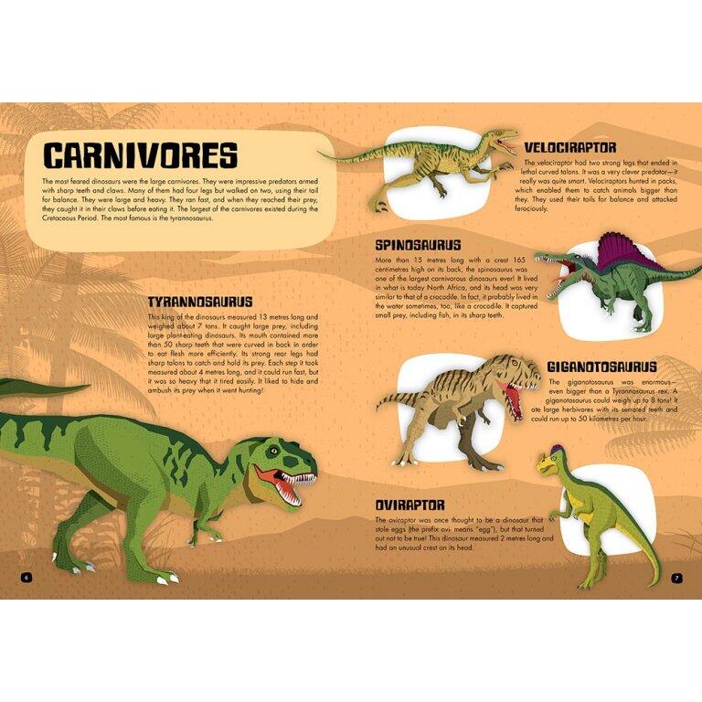 Cunoaste si exploreaza - Puzzle Lumea dinozaurilor (200 piese) PlayLearn Toys