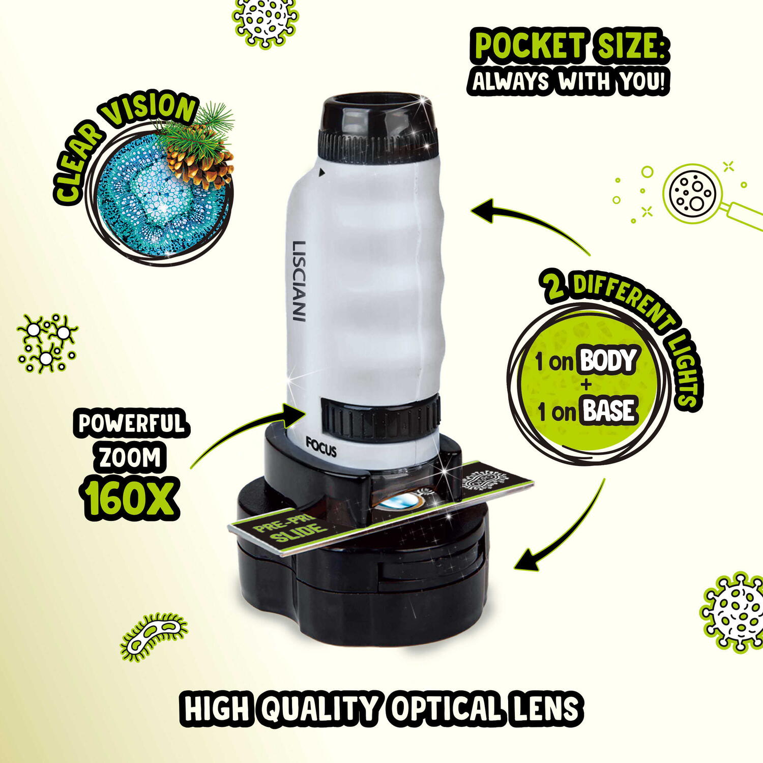 Experimentele micului geniu - Microscop Mini PlayLearn Toys