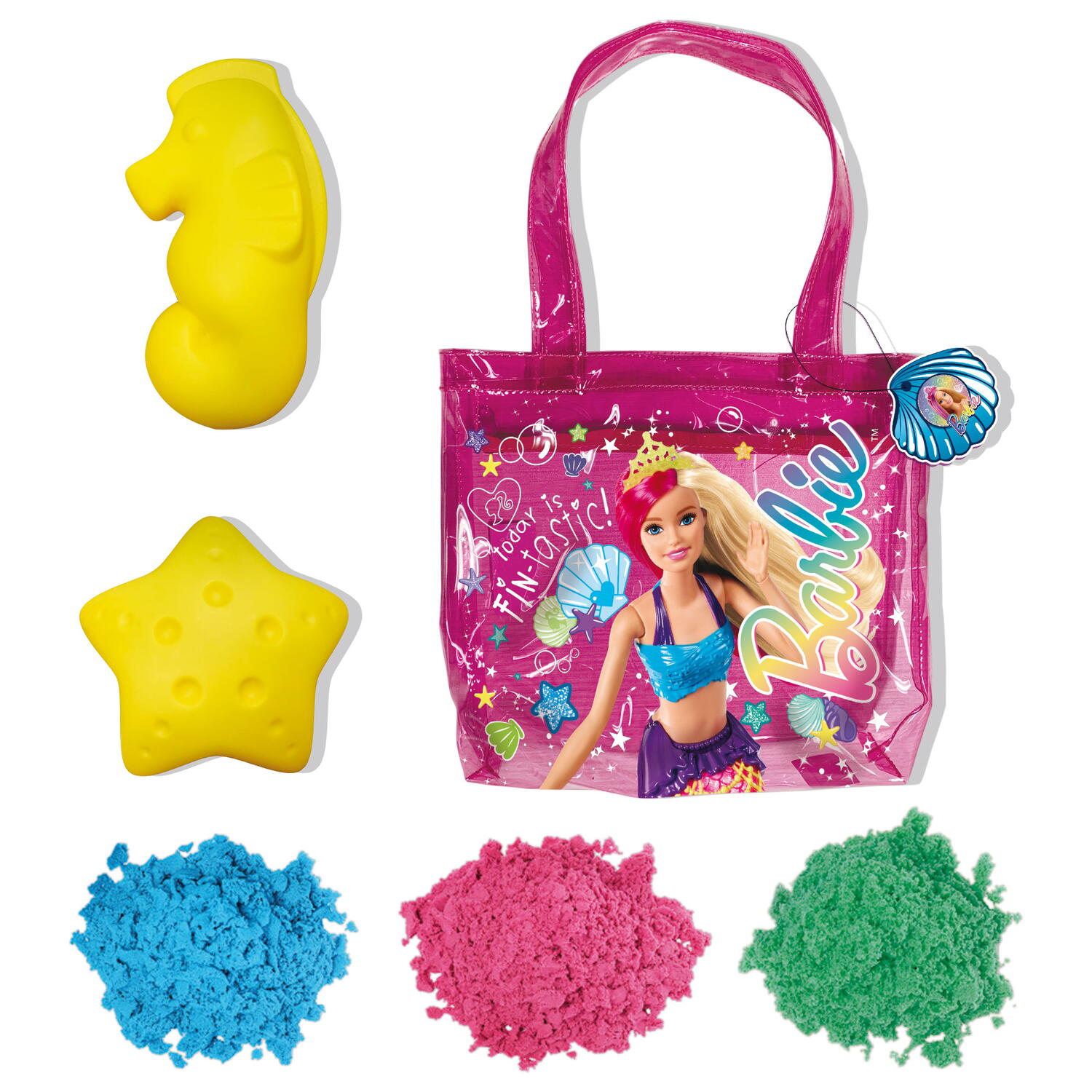 Gentuta de plaja cu nisip kinetic - Barbie PlayLearn Toys
