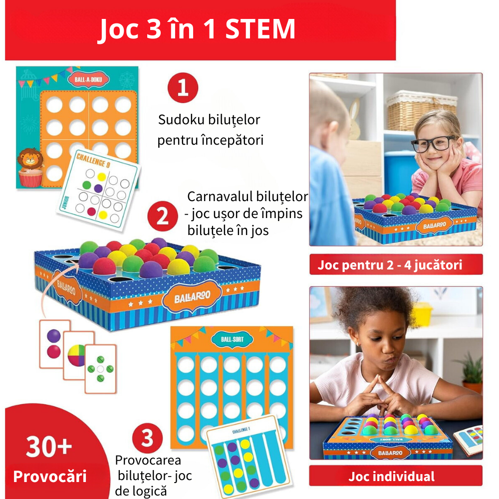 Joc de logica - Carnavalul Bilutelor PlayLearn Toys