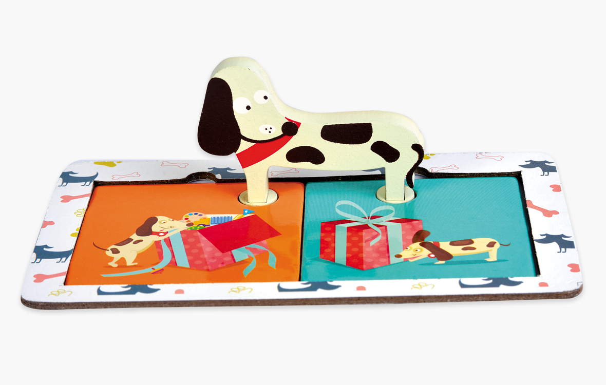 Joc de potrivire - Catelusul istet PlayLearn Toys