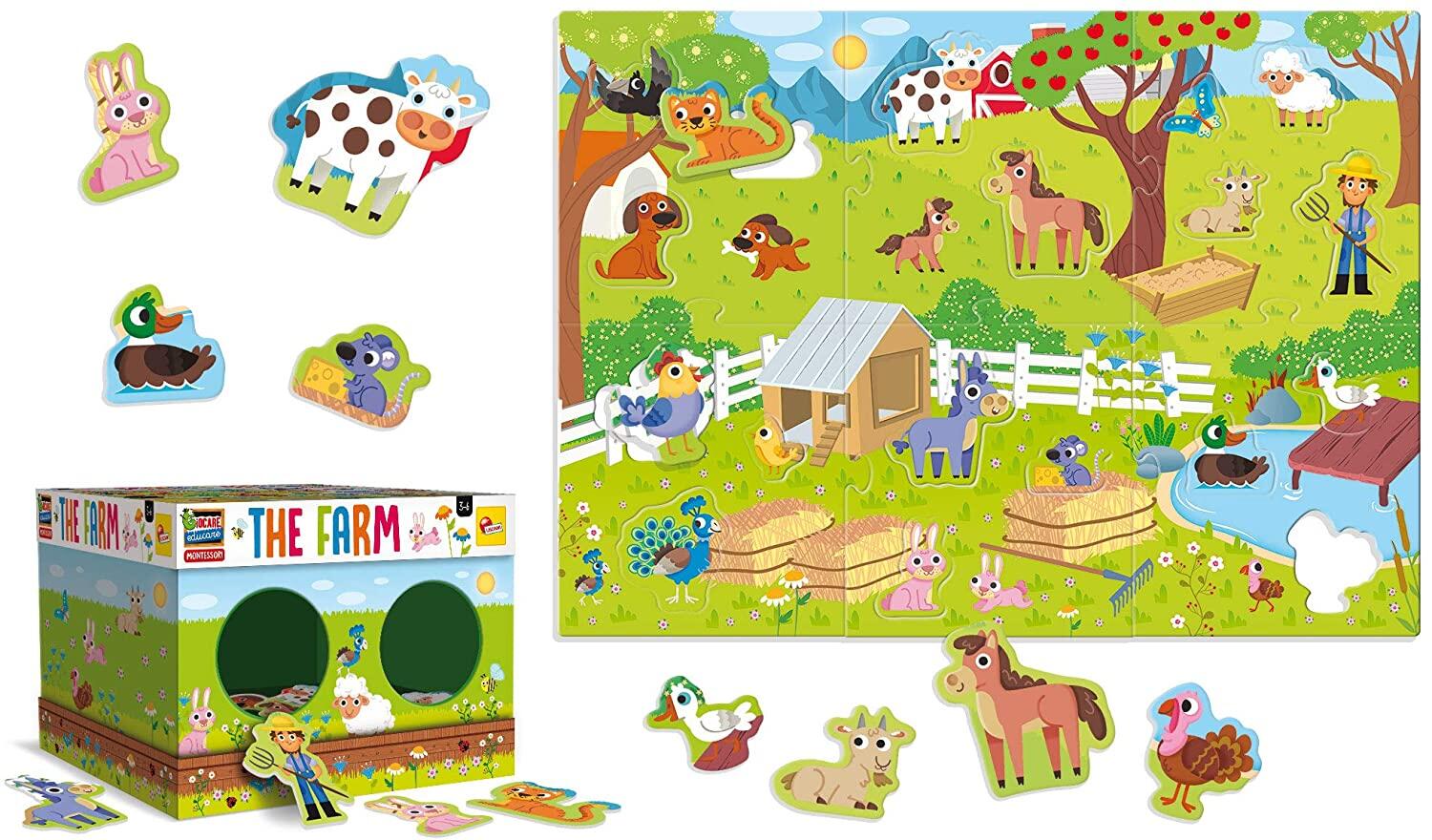 Joc tactil Montessori - Ferma PlayLearn Toys