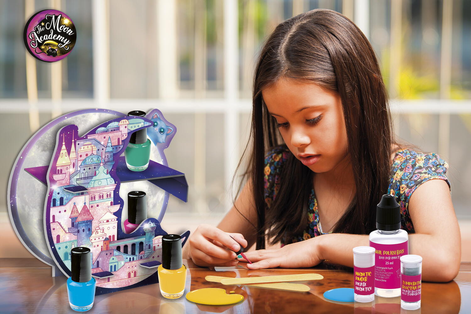Kit manichiura - The Moon Academy - Unghii stralucitoare PlayLearn Toys
