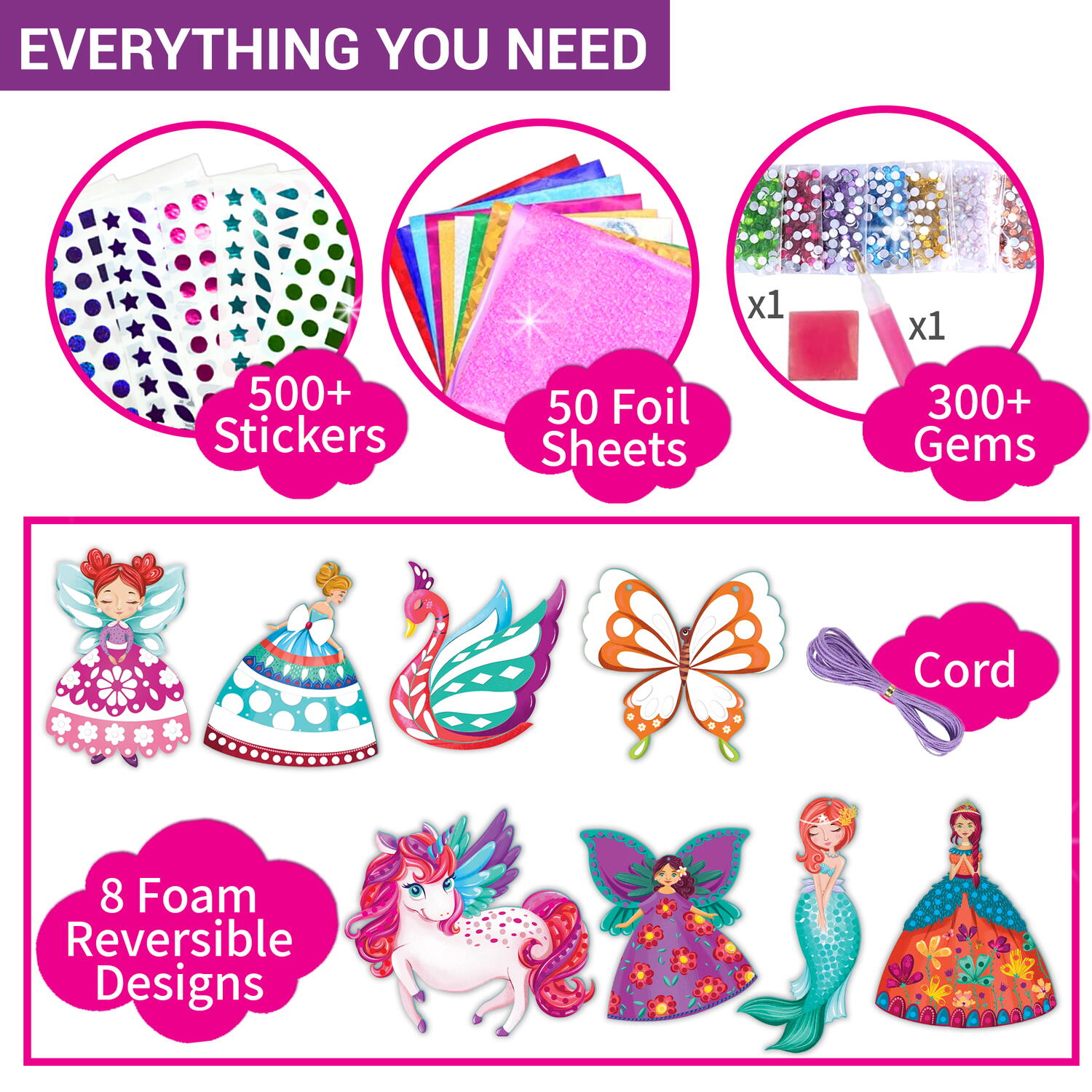 Set creativ 3 in 1 - Magie sclipitoare PlayLearn Toys