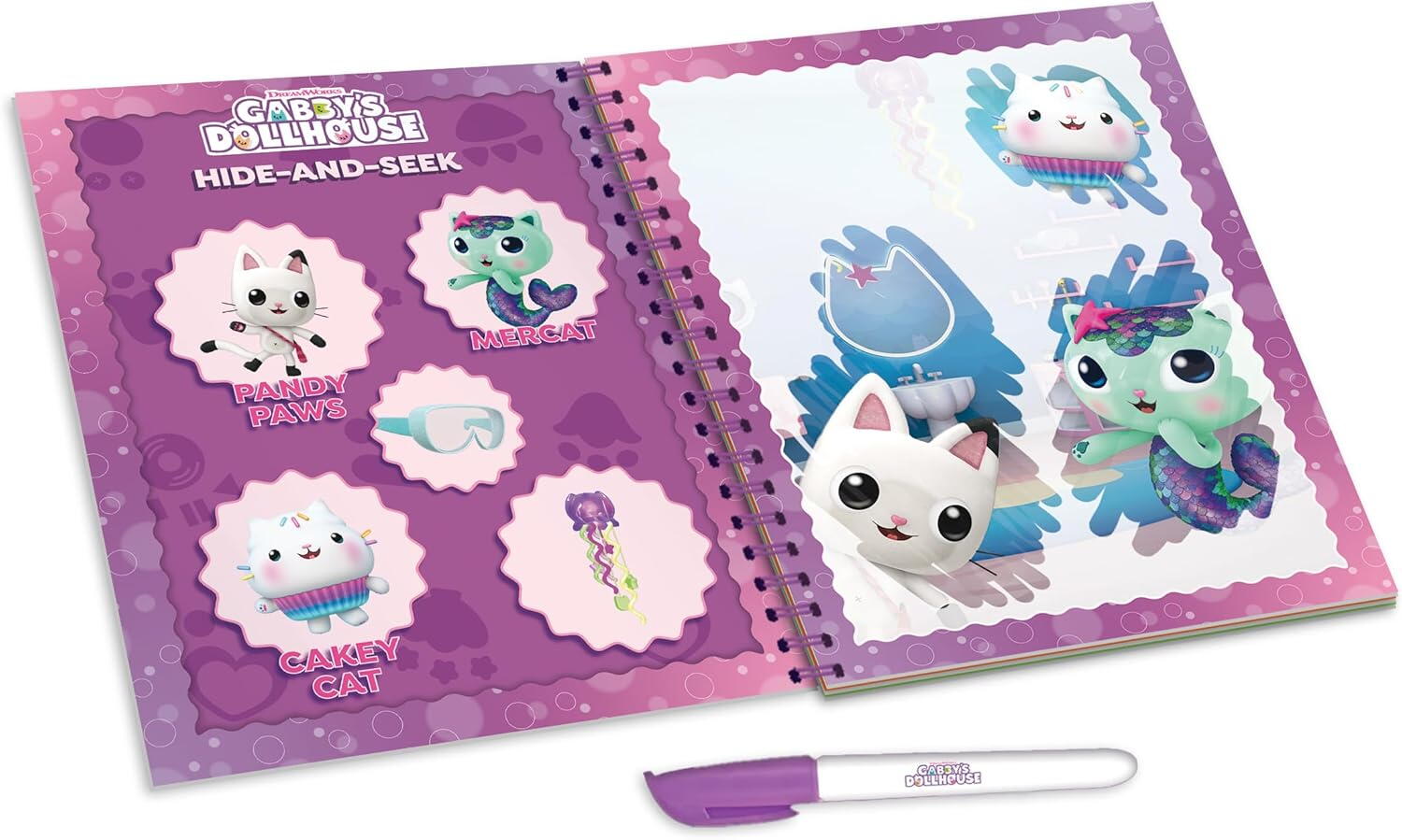 Waterbook: Carte de colorat Gabby's Dollhouse & pisicute PlayLearn Toys
