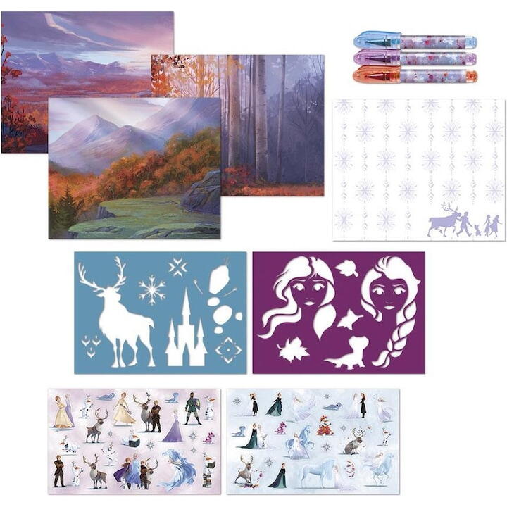 Carte de activitati & pixuri - Frozen PlayLearn Toys