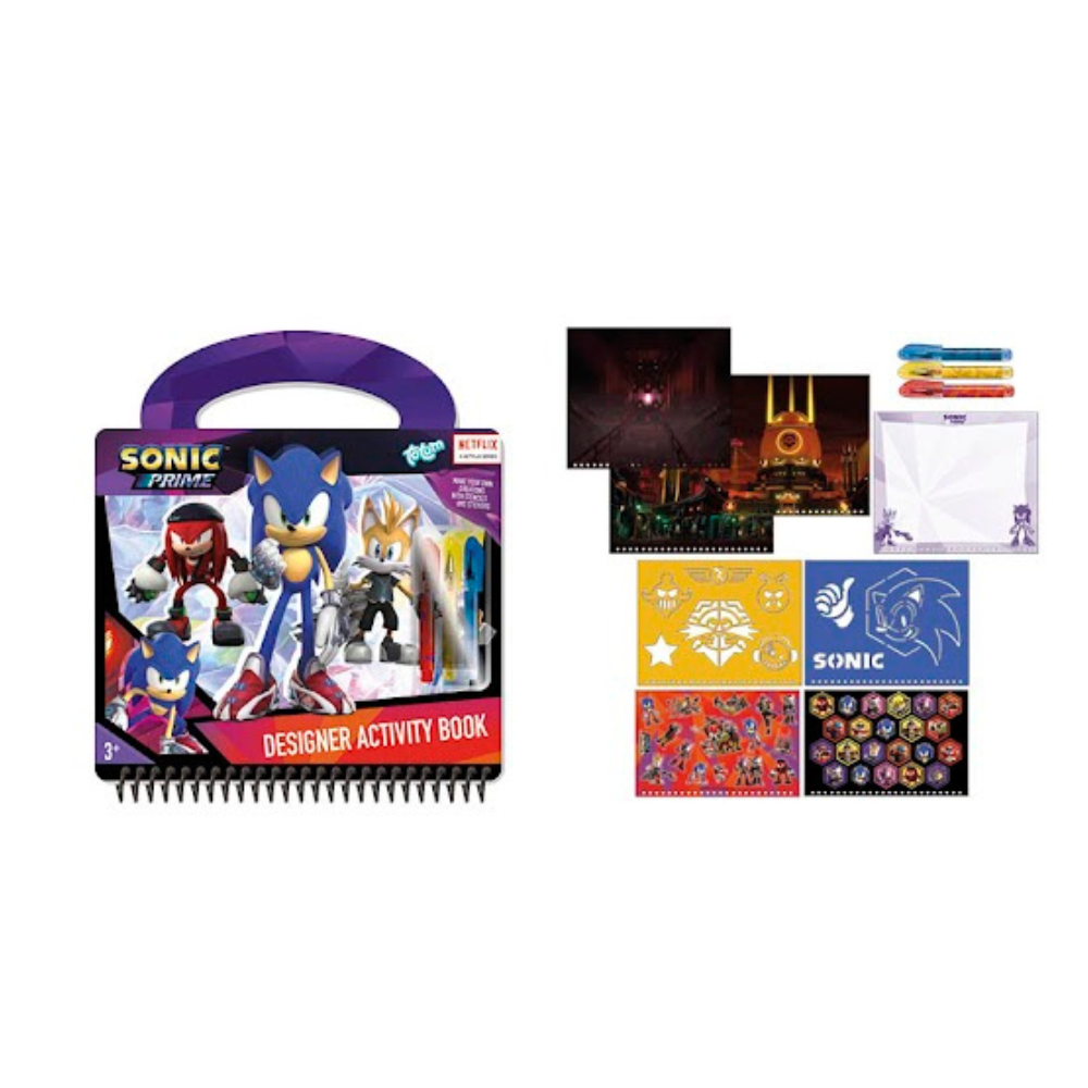 Carte de activitati & pixuri - Sonic PlayLearn Toys