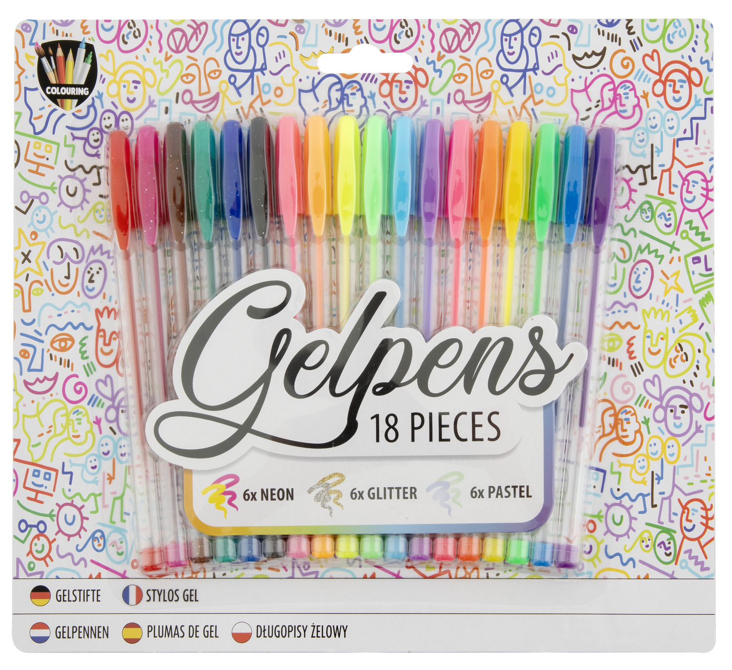 Set 18 pixuri cu gel PlayLearn Toys