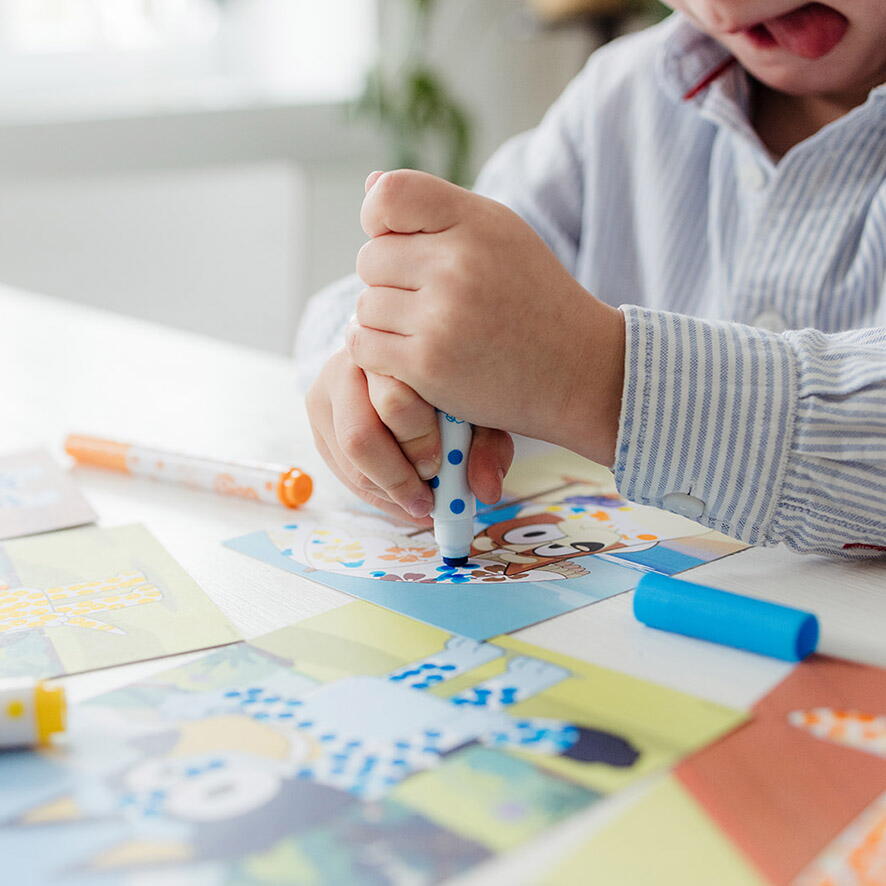 Set creativ - Arta cu puncte - Bluey PlayLearn Toys