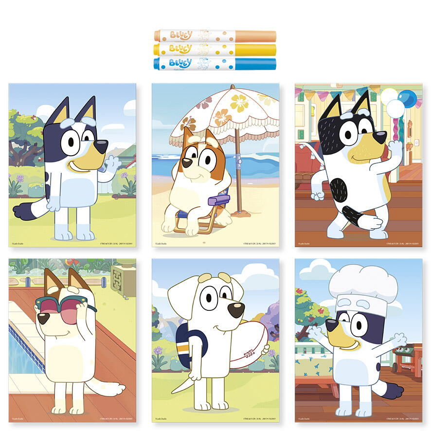 Set creativ - Arta cu puncte - Bluey PlayLearn Toys