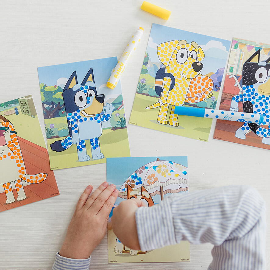 Set creativ - Arta cu puncte - Bluey PlayLearn Toys