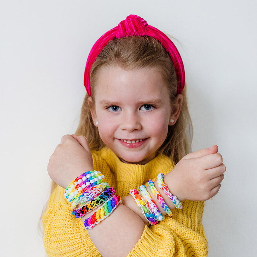 Set creativ cu elastice - Loom i Do PlayLearn Toys