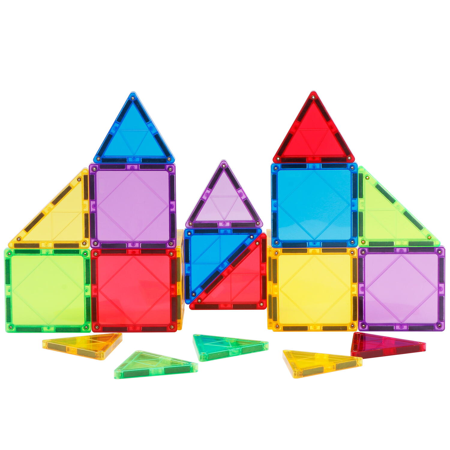 Set de constructie magnetic 3D - 20 piese PlayLearn Toys