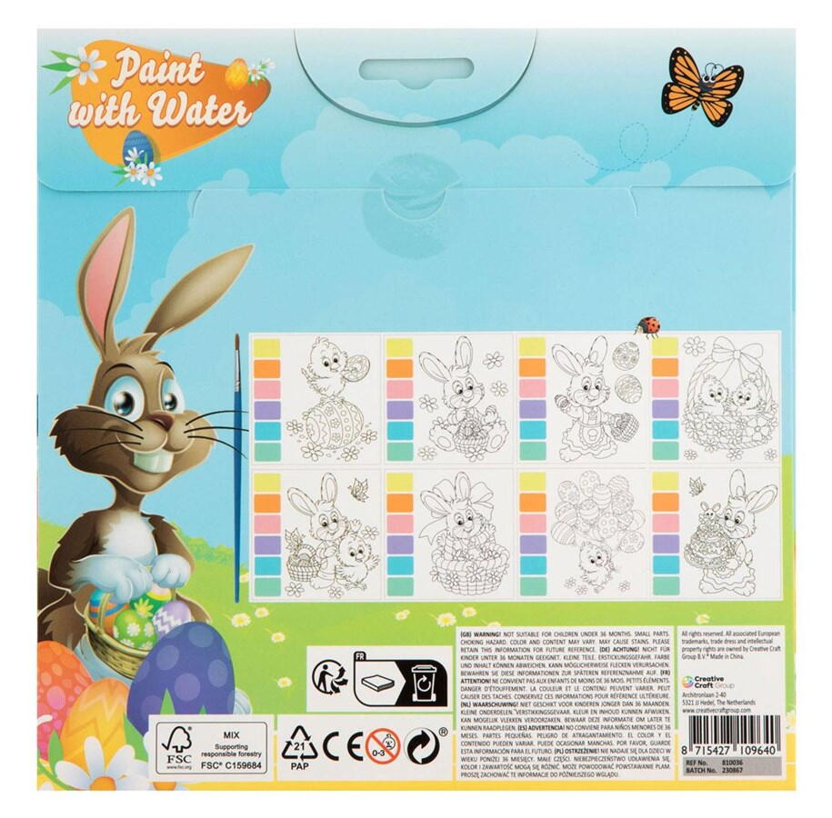Set de pictat cu apa - Paste fericit PlayLearn Toys