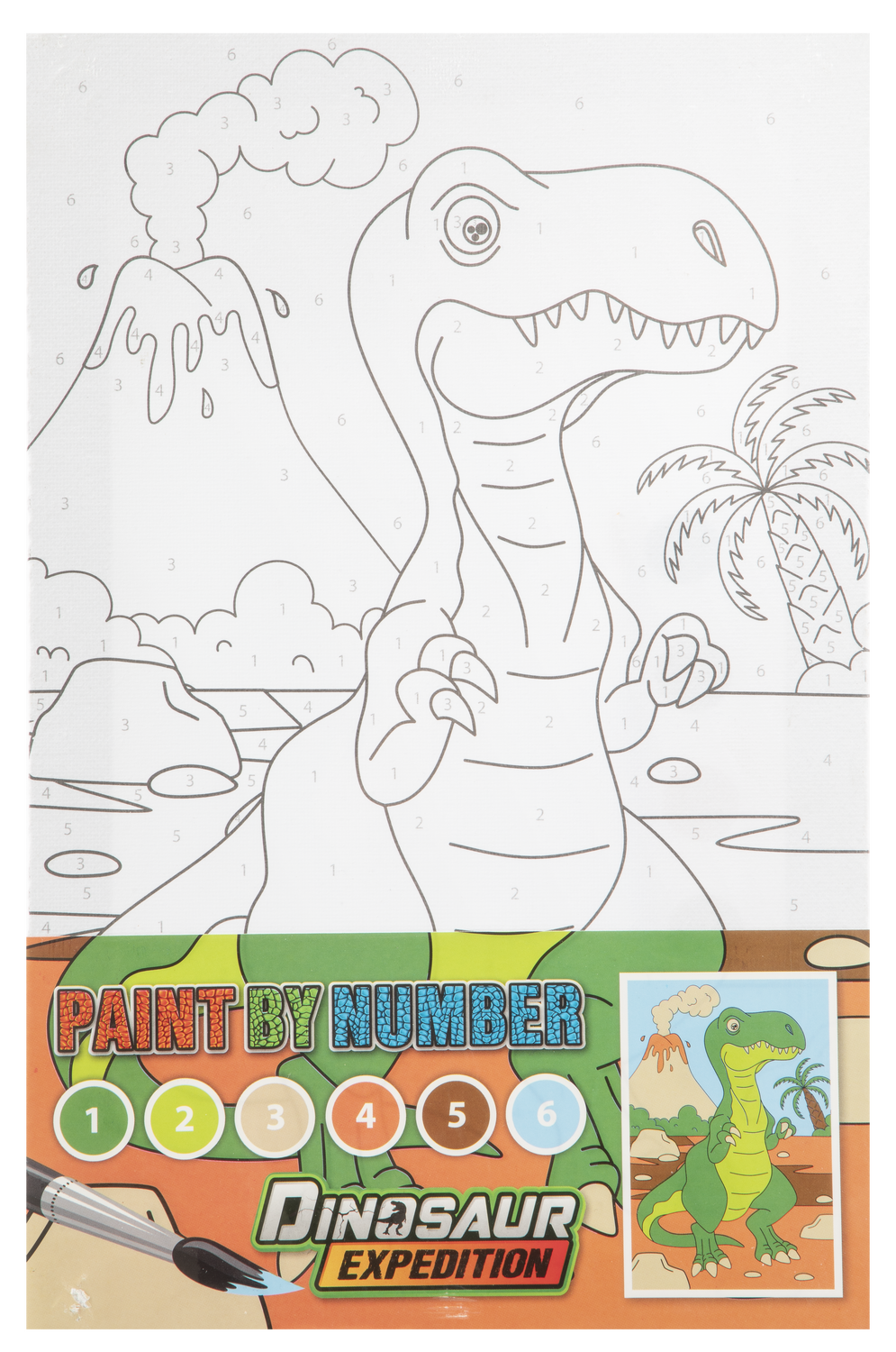 Tablou pictez pe numere - Dinozaur vesel PlayLearn Toys