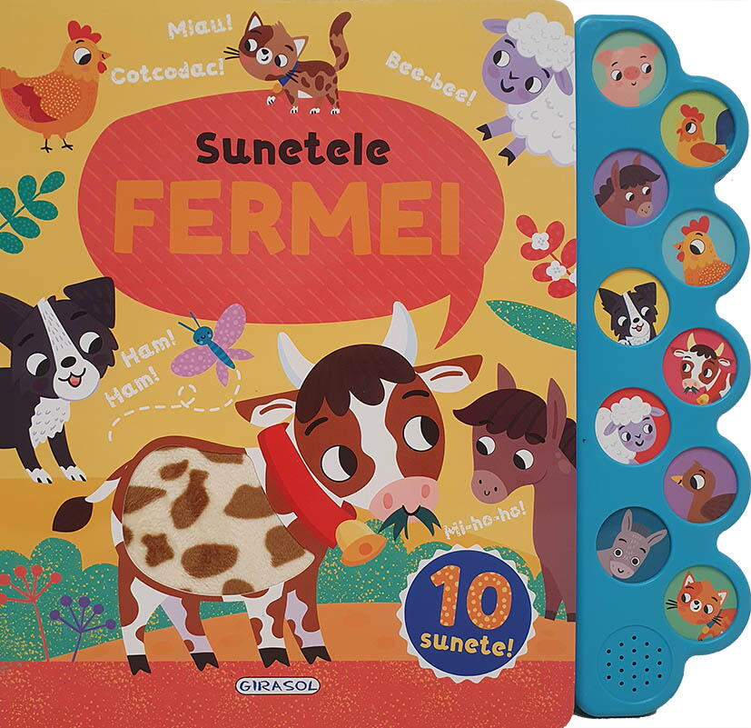 10 sunete - Sunetele fermei PlayLearn Toys