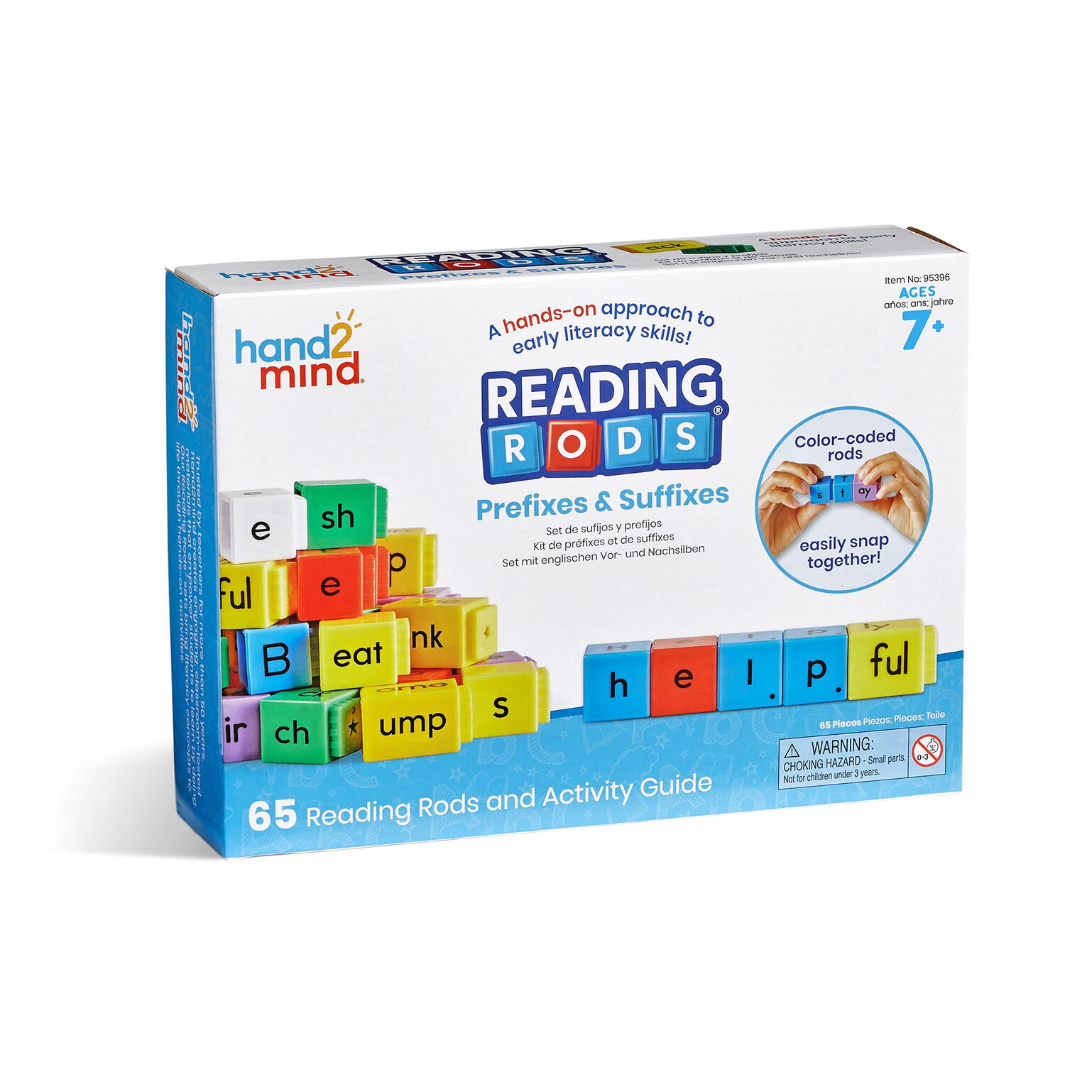 Cuburi Reading Rods® - Prefixe & sufixe PlayLearn Toys