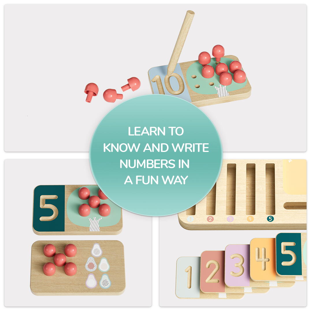 Joc matematic - Copacei cu fructe PlayLearn Toys