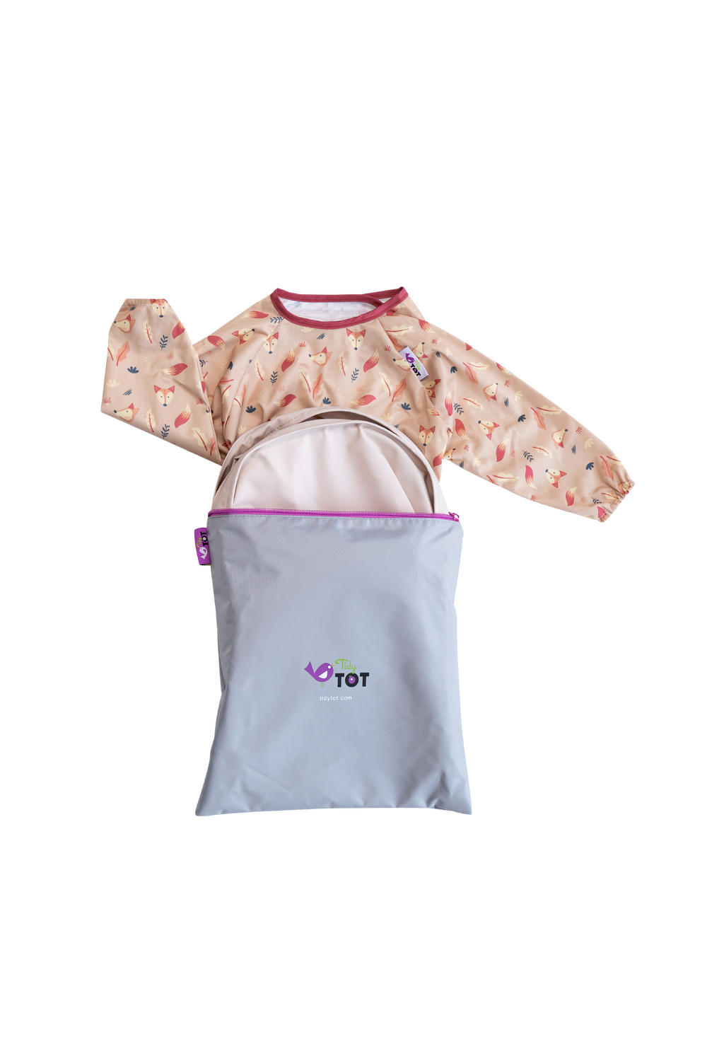 Kit hranire - Baveta si tava (Vulpite) PlayLearn Toys