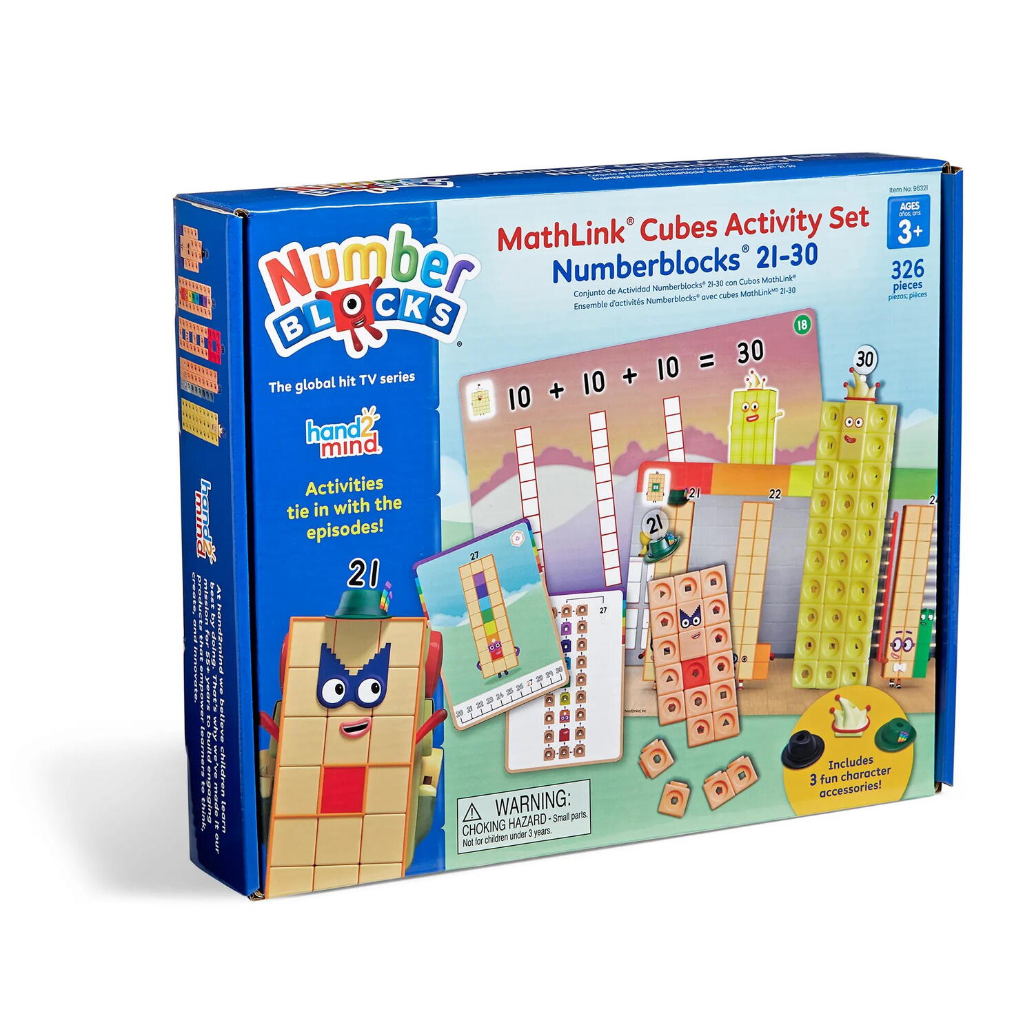 MathLink®Cubes Numberblocks in engleza Set de activitati de la 21 - 30 PlayLearn Toys