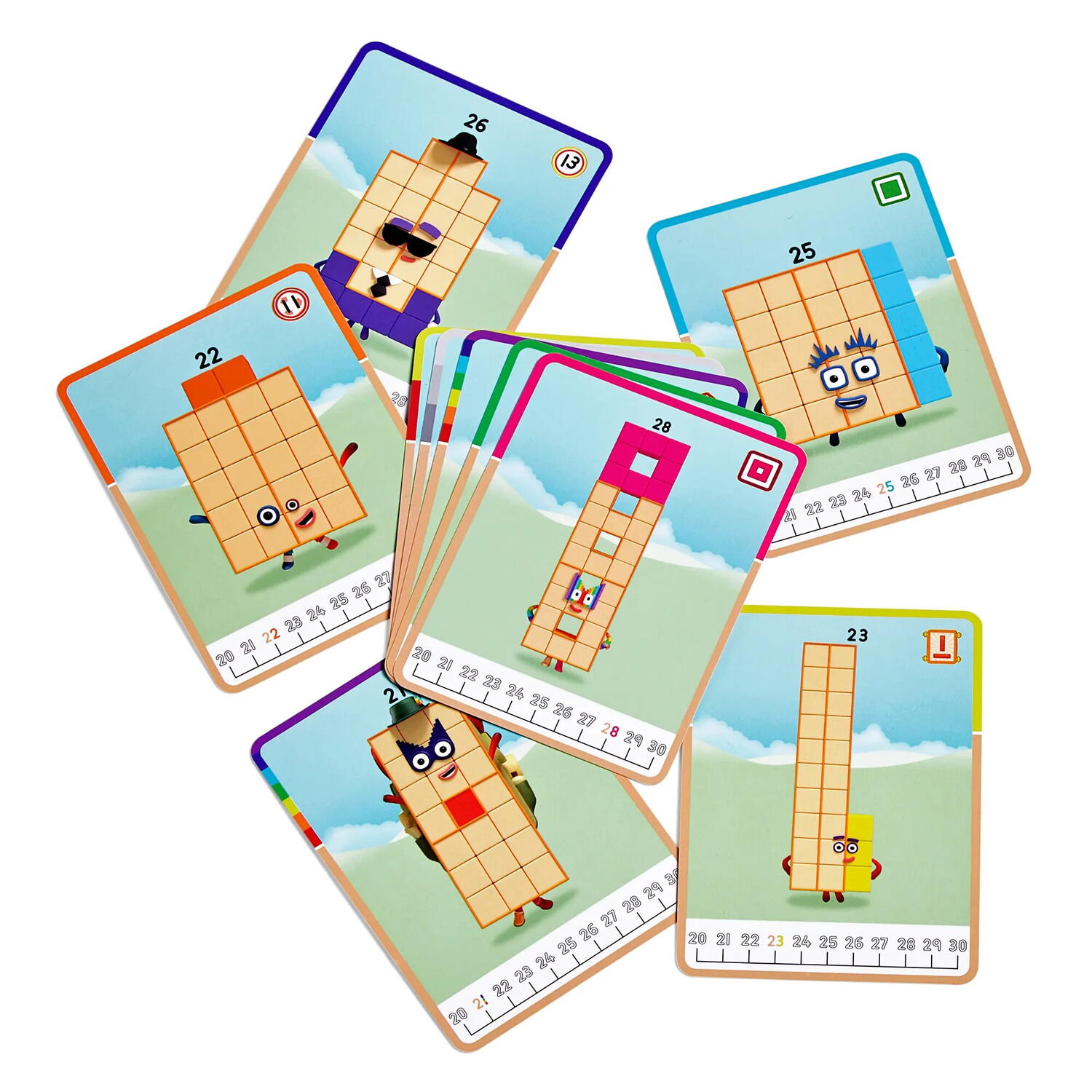 MathLink®Cubes Numberblocks in engleza Set de activitati de la 21 - 30 PlayLearn Toys