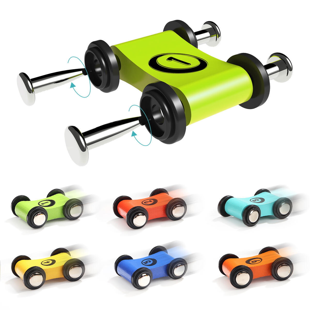 Mega rampa cu masinute de curse PlayLearn Toys