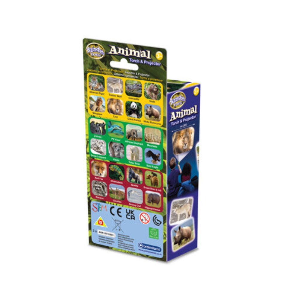 Proiector tip lanterna - Animalute salbatice PlayLearn Toys