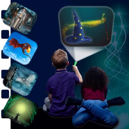 Proiector tip lanterna - Dragon si vrajitor PlayLearn Toys