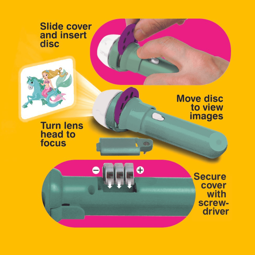 Proiector tip lanterna - Sirene PlayLearn Toys