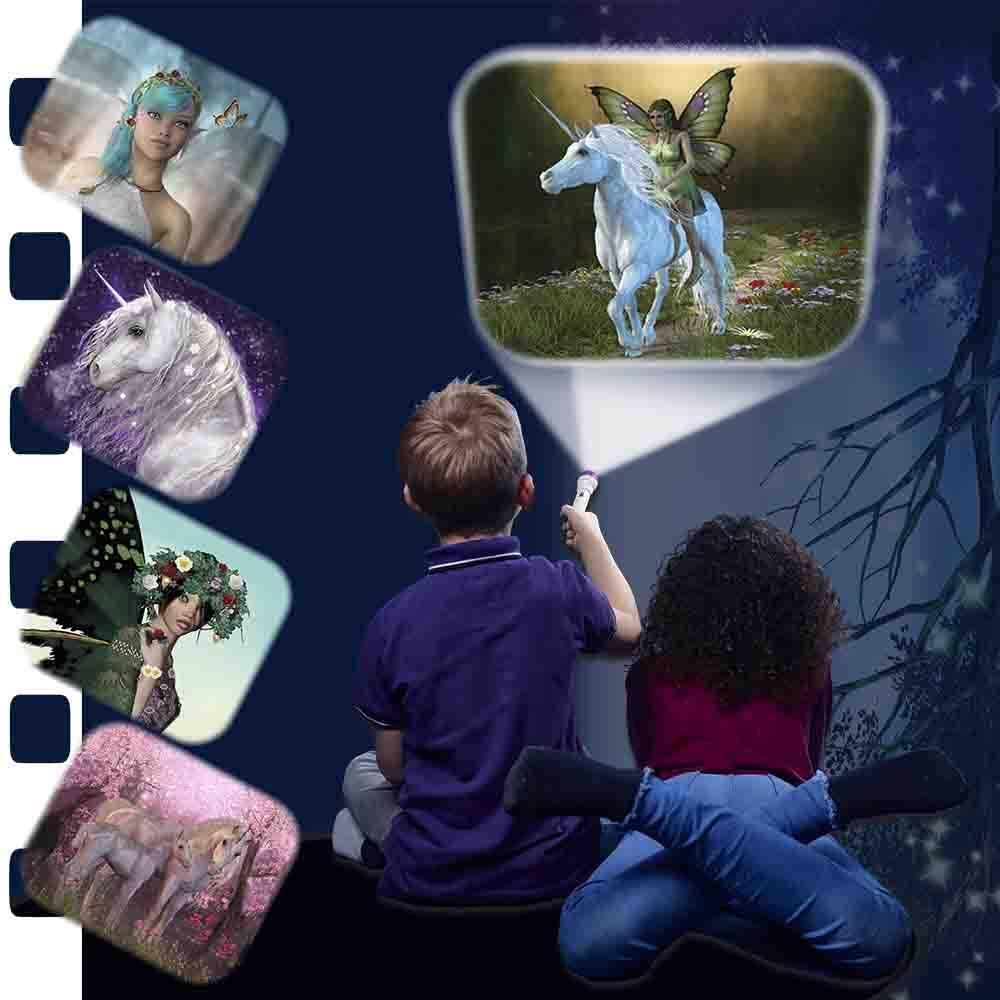 Proiector tip lanterna - Zane si unicorni PlayLearn Toys