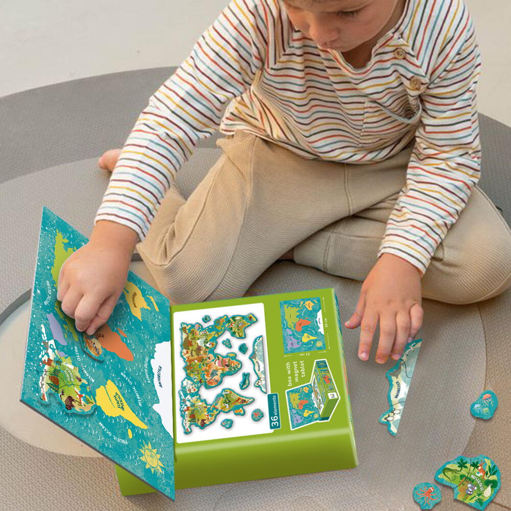 Puzzle magnetic - Lumea animalelor (36 piese) PlayLearn Toys