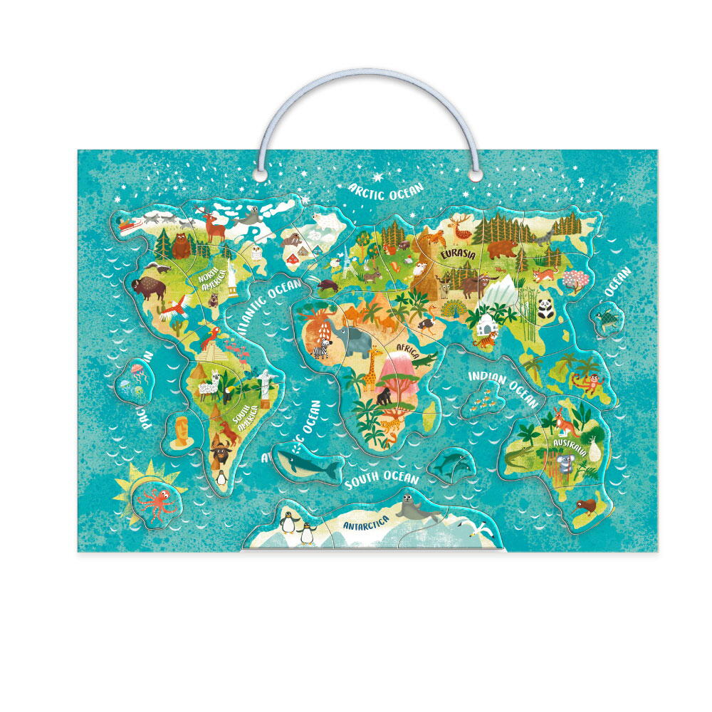 Puzzle magnetic - Lumea animalelor (36 piese) PlayLearn Toys
