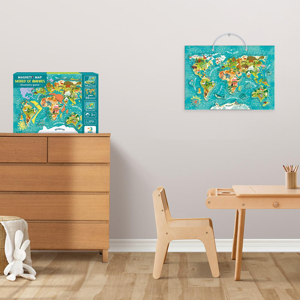 Puzzle magnetic - Lumea animalelor (36 piese) PlayLearn Toys