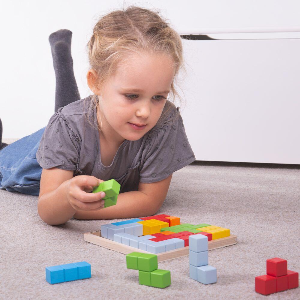 Joc de logica - Puzzle colorat PlayLearn Toys