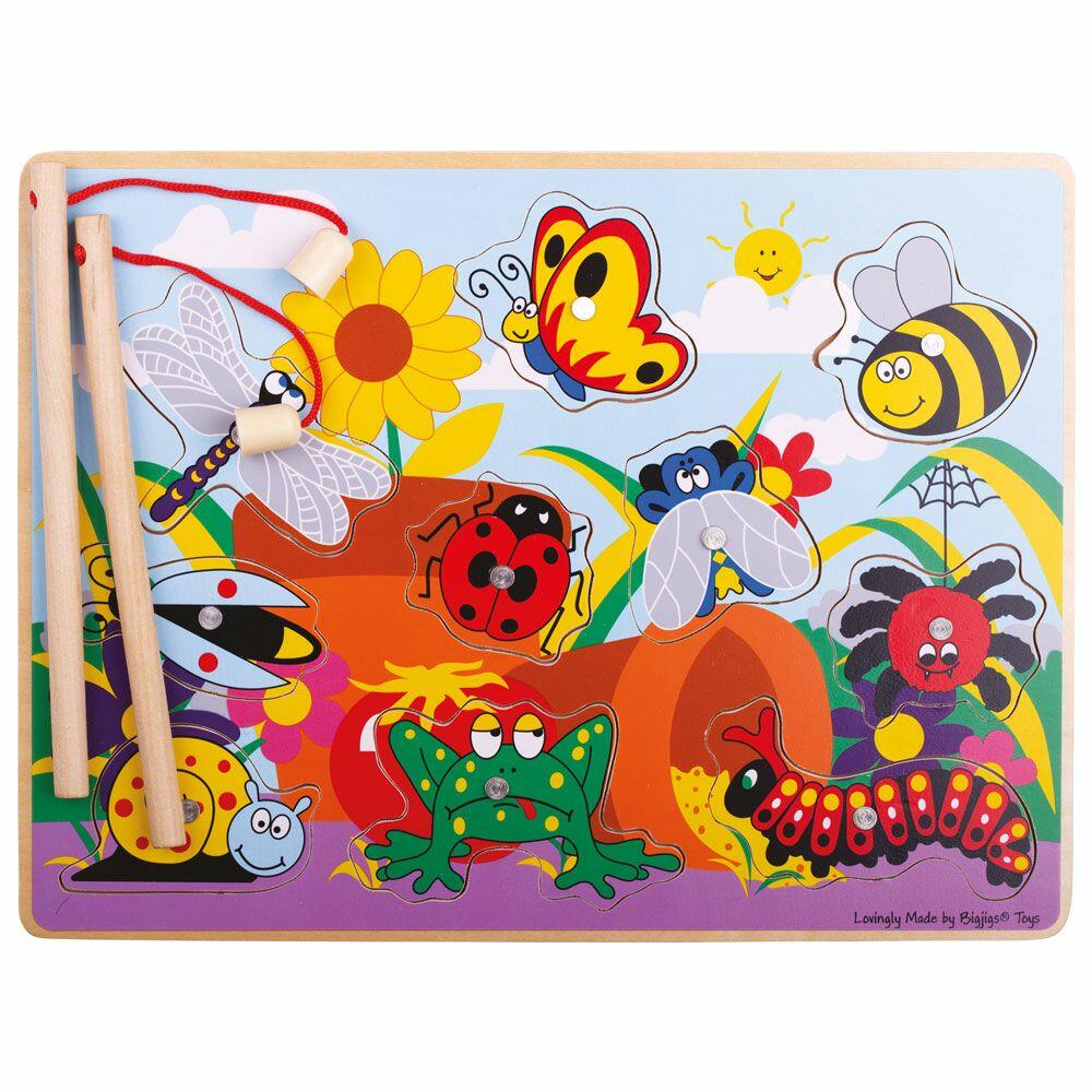 Joc de pescuit magnetic - Prietenii din gradina PlayLearn Toys