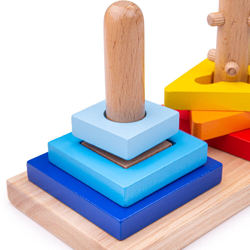 Joc de potrivire - 3 forme geometrice PlayLearn Toys