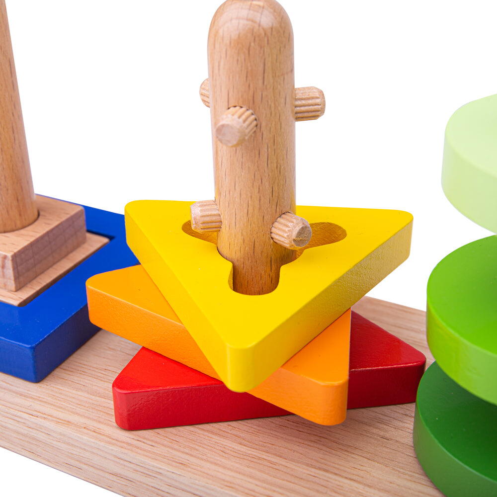 Joc de potrivire - 3 forme geometrice PlayLearn Toys