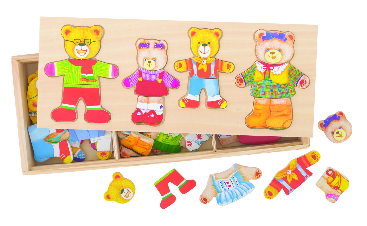 Joc de potrivire - Familia ursuletilor PlayLearn Toys