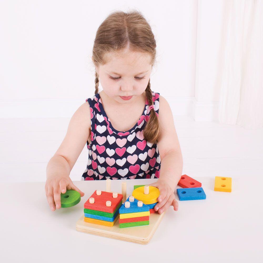 Joc de sortare - 4 forme geometrice PlayLearn Toys