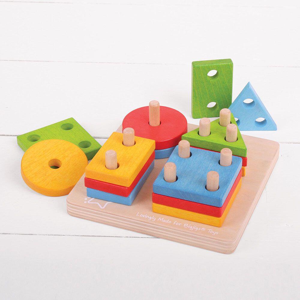 Joc de sortare - 4 forme geometrice PlayLearn Toys