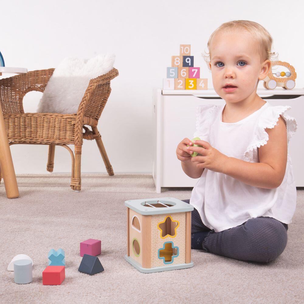 Joc sortare - Cubul magic (pastel) PlayLearn Toys
